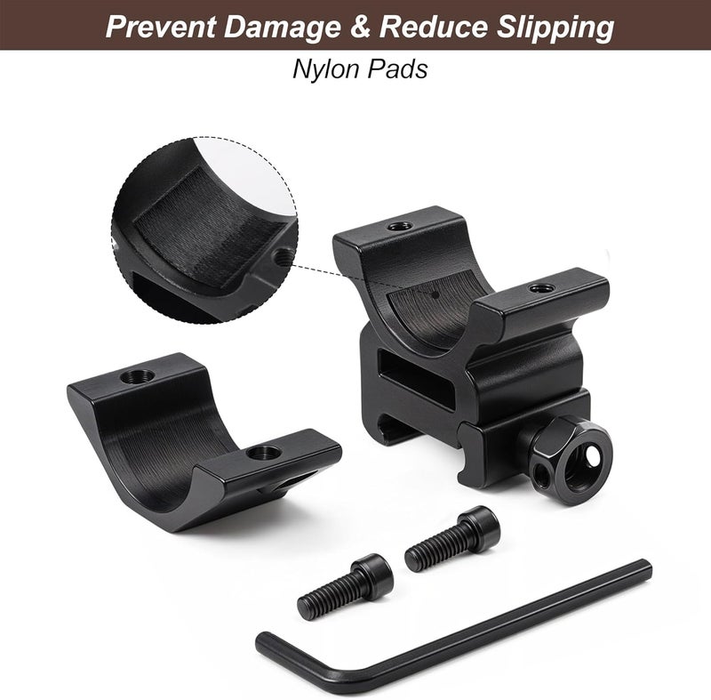 KKIKK 1 inch Scope Rings for Picatinny Rail, 2-PCS Scope Mount Rings - Image 2